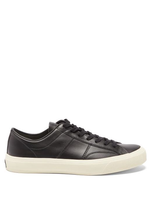 Tom Ford - Cambridge Leather Trainers - Mens - Black White
