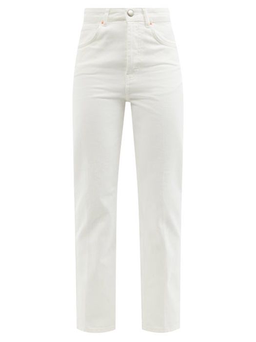 Raey - Find Organic-cotton Straight-leg Jeans - Womens - White