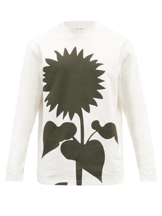 Craig Green - Flower-print Cotton-jersey Sweatshirt - Mens - White
