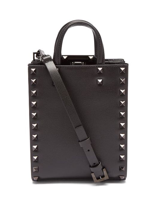 Valentino Garavani - Rockstud Leather Tote Bag - Mens - Black