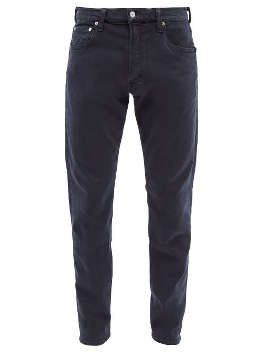 Citizens Of Humanity - Adler Garment-dyed Tapered-leg Jeans - Mens - Blue Grey