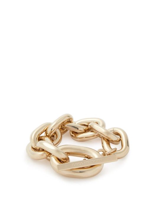 Paco Rabanne - Oversized Chain-link Bracelet - Womens - Gold