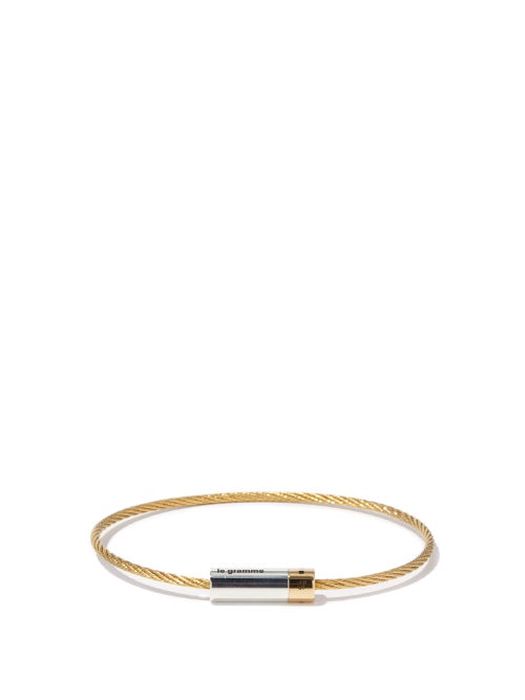 Le Gramme - 9g 18kt Gold Cable Bracelet - Mens - Gold Multi