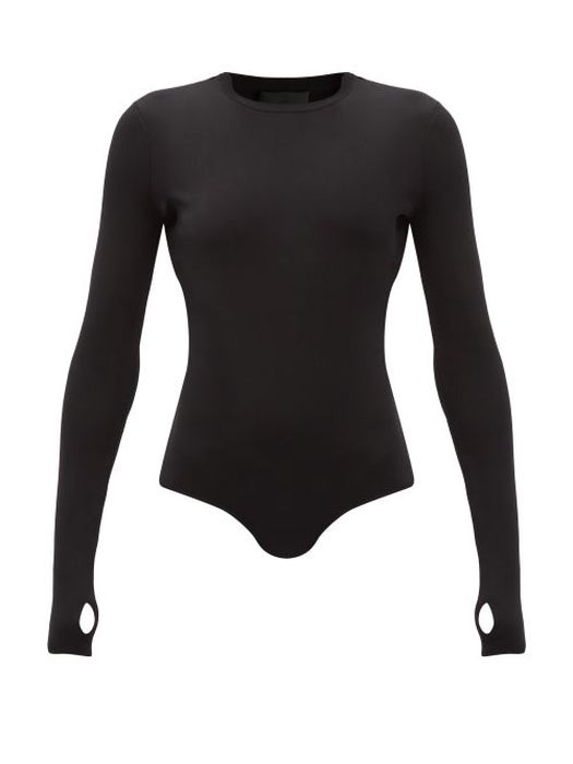 Givenchy - Cutout Jersey Bodysuit - Womens - Black