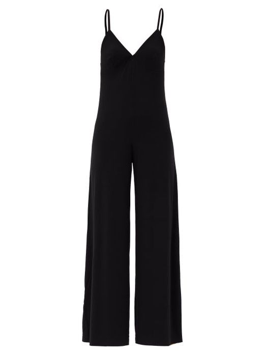 Norma Kamali - Core Wide-leg Jumpsuit - Womens - Black