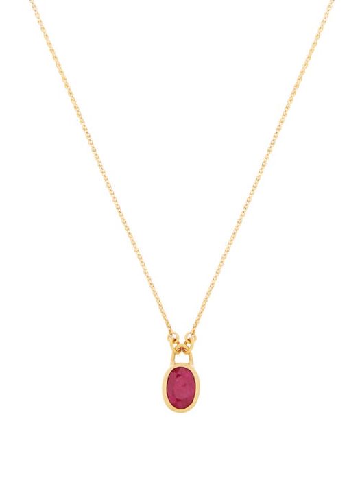 Eli Halili - Ruby & 22kt Gold Pendant Necklace - Womens - Gold