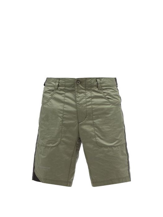 Klättermusen - Ansur Cotton-ripstop Shorts - Mens - Dark Green
