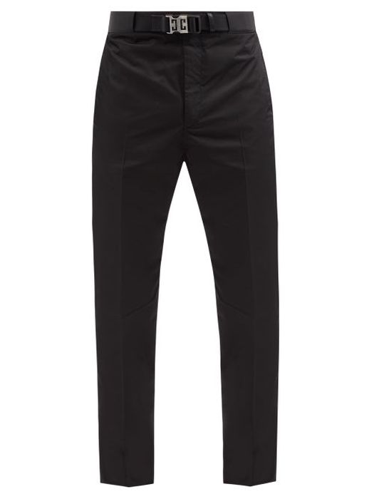 Givenchy - 4g-buckle Technical-shell Trousers - Mens - Black