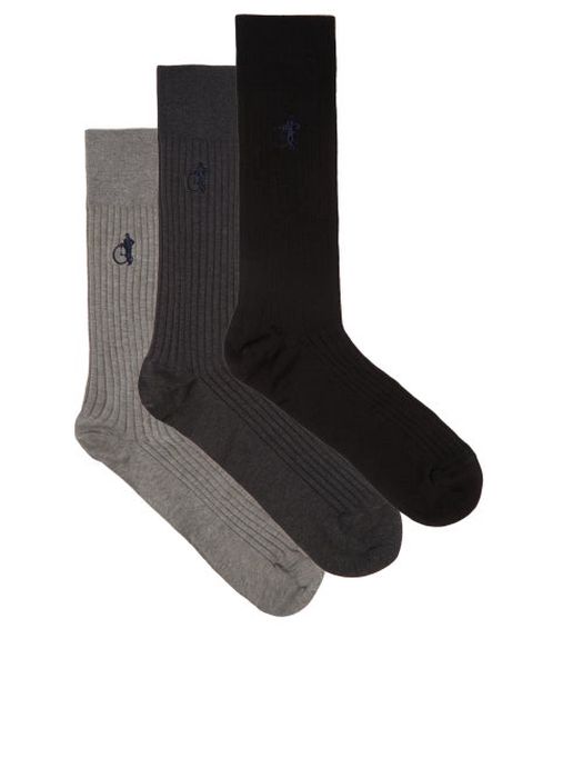 London Sock Company - Simply Sartorial Traditional Pack Of Three Socks - Mens - Multi