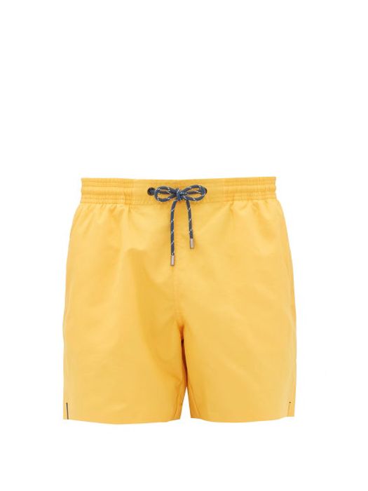 Marané - Classic Bonded-seam Swim Shorts - Mens - Yellow