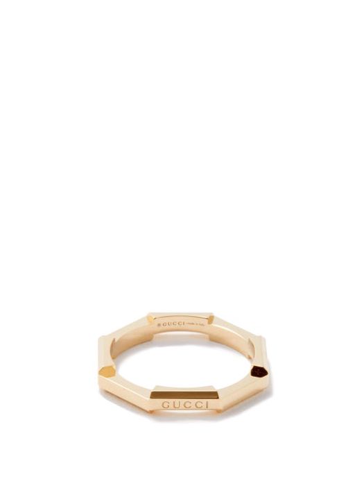 Gucci - Link To Love 18kt Gold Ring - Womens - Gold