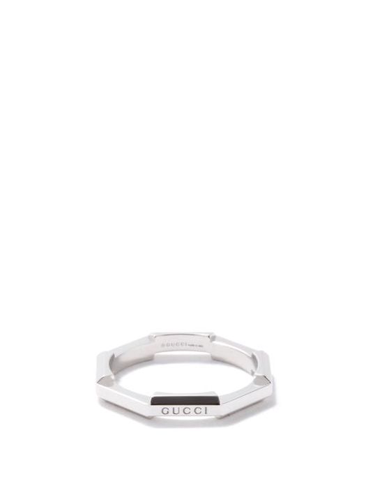 Gucci - Link To Love 18kt White-gold Ring - Womens - White Gold