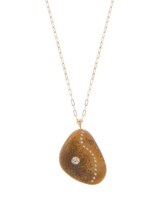 Cvc Stones - Smolder Diamond & 18kt Gold Necklace - Womens - Multi