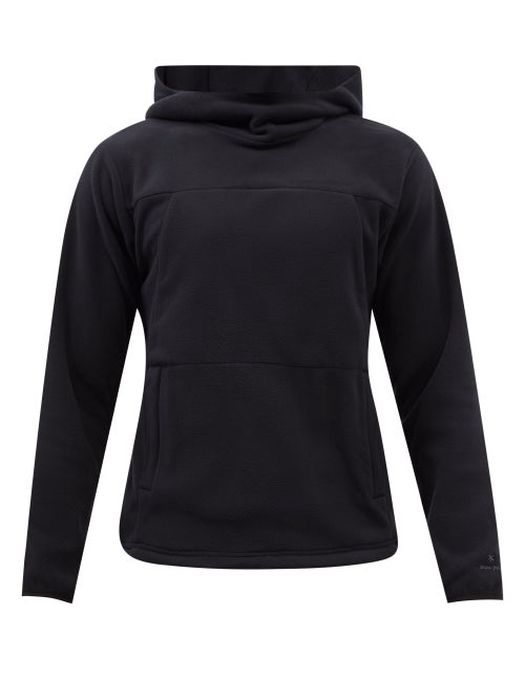 Snow Peak - Panelled Fleece Hooded Sweatshirt - Mens - Black