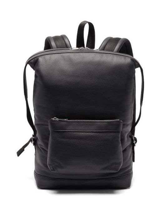 Bottega Veneta - Padded Leather Backpack - Mens - Black