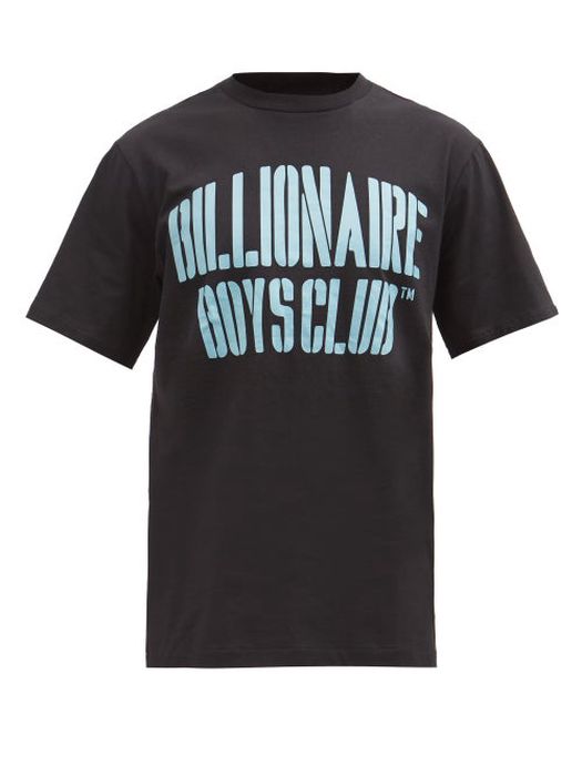 Billionaire Boys Club - Logo-print Cotton-jersey T-shirt - Mens - Black