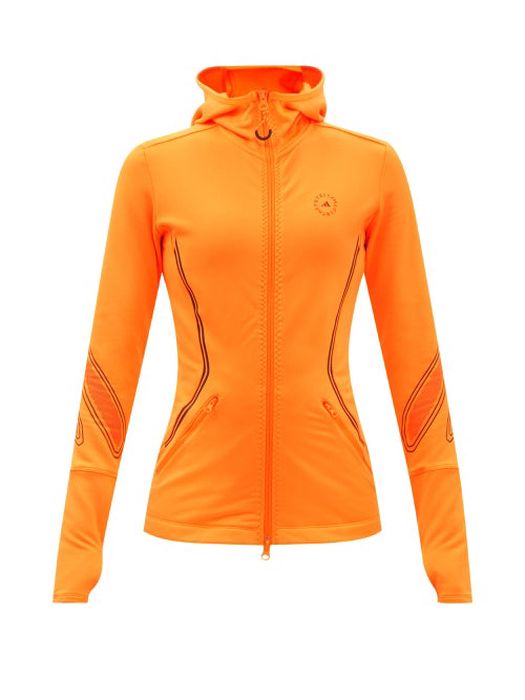 Adidas By Stella Mccartney - Truepace Stretch-jersey Midlayer Jacket - Womens - Orange