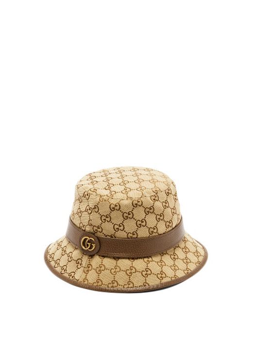 Gucci - GG Supreme Canvas Bucket Hat - Mens - Beige