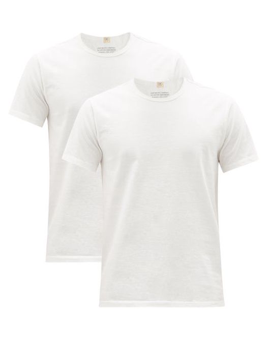 Lady White Co. - Our Pack Of Two Cotton-jersey T-shirts - Mens - White