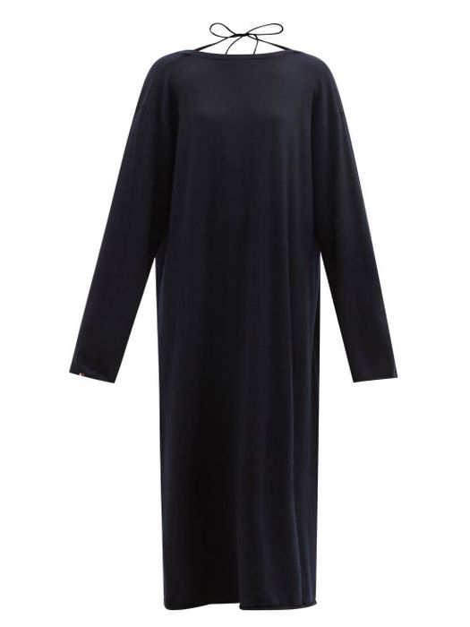 Extreme Cashmere - No.192 Scoop Stretch-cashmere Maxi Dress - Womens - Navy