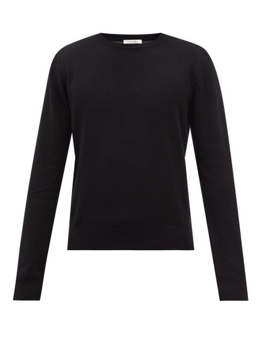The Row - Benji Crew-neck Cashmere Sweater - Mens - Black