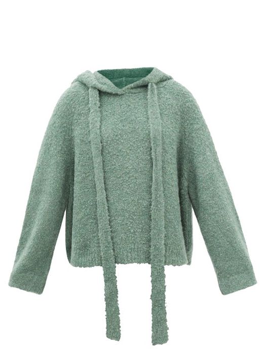 Petar Petrov - Edan Knitted Hooded Sweater - Womens - Light Green
