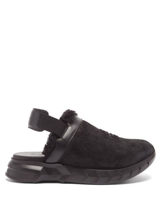 Givenchy - Marshmallow Suede Slingback Shoes - Mens - Black