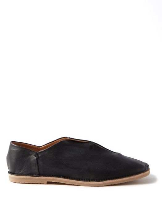 Hereu - Lloret Leather Loafers - Mens - Black