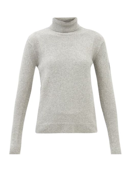 Fusalp - Stephanie Roll-neck Wool-blend Sweater - Womens - Grey