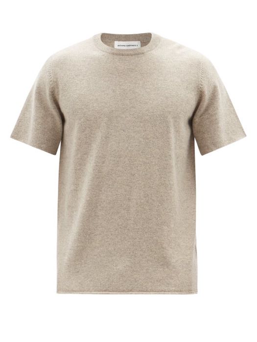 Extreme Cashmere - No. 64 Stretch-cashmere T-shirt - Mens - Grey