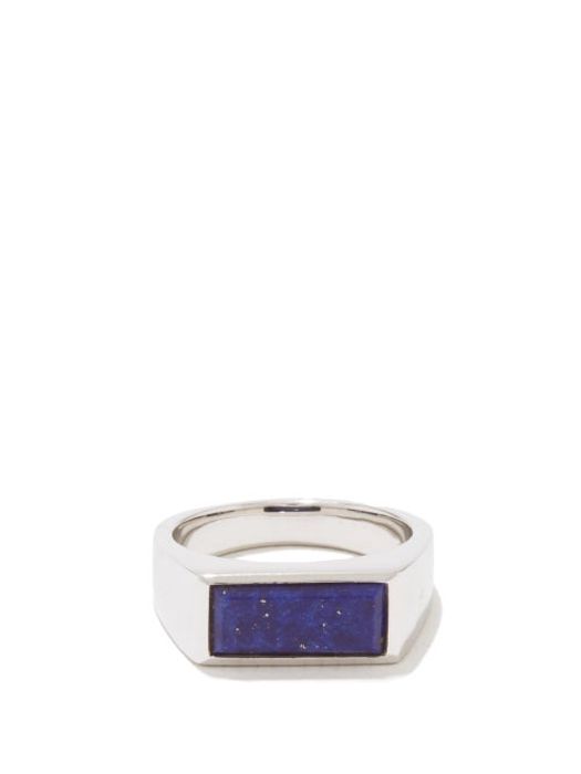 Tom Wood - Peaky Lapis Lazuli And Sterling Silver Ring - Mens - Silver