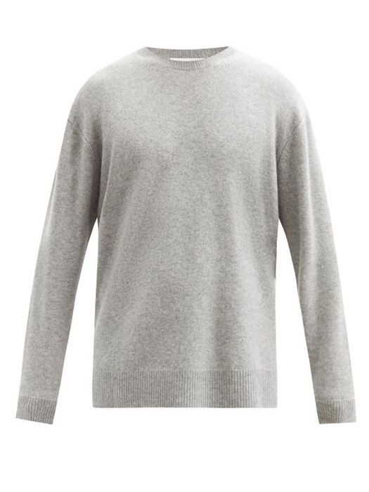 Raey - Loose-fit Crew-neck Cashmere Sweater - Mens - Grey Marl