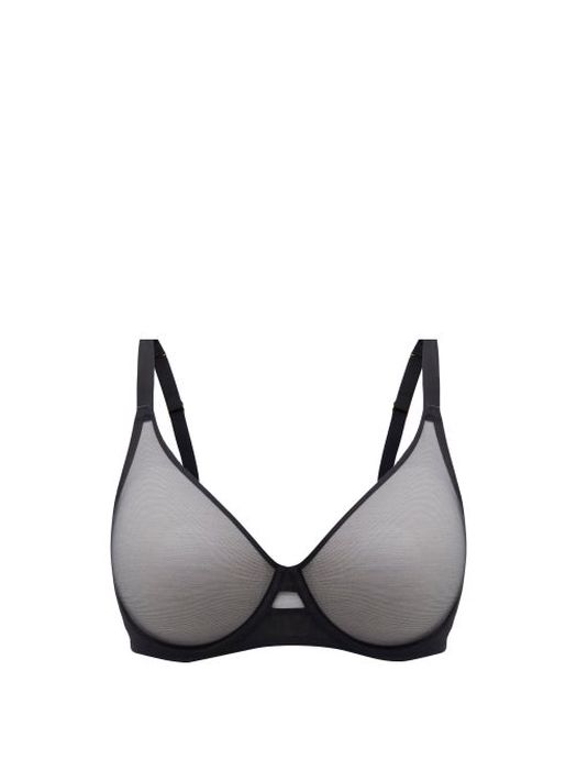 Agent Provocateur - Lucky Mesh Underwired Bra - Womens - Black