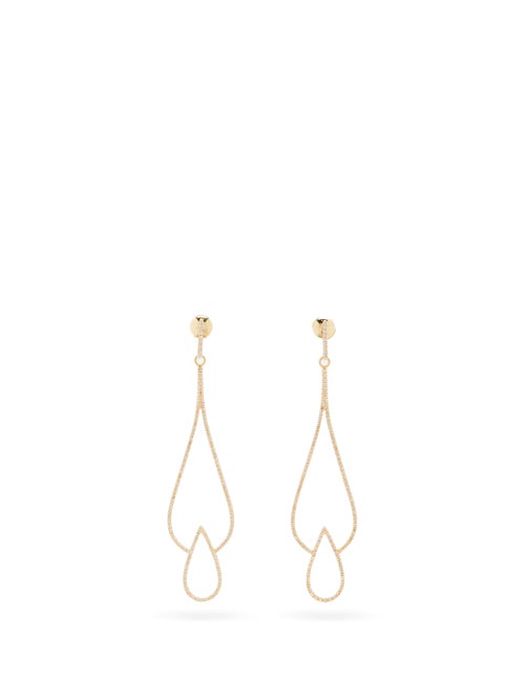 Anissa Kermiche - Vanity Fair Diamond & 18kt Gold Earrings - Womens - Gold