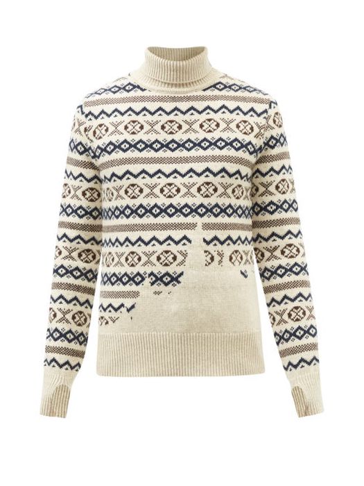 Oliver Spencer - Talbot Fair Isle Wool Sweater - Mens - Cream Multi