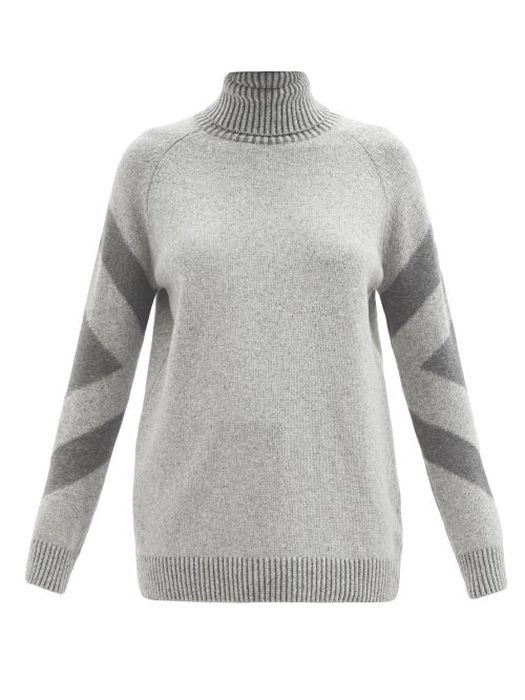 Fusalp - Manuela Wool-blend Roll-neck Sweater - Womens - Grey