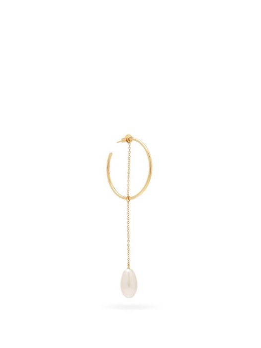 Anissa Kermiche - Pearl & 18kt Gold Single Earring - Womens - Gold