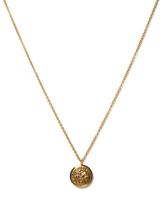Tom Wood - 9kt Gold-plated Coin Pendant Necklace - Mens - Gold