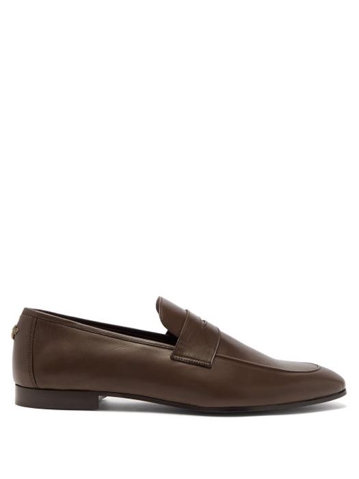 Bougeotte - Leather Penny Loafers - Mens - Brown