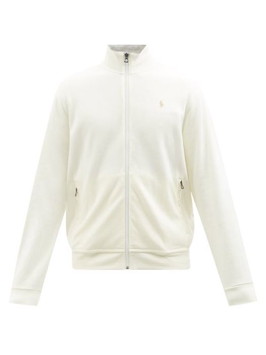 Polo Ralph Lauren - Logo-embroidered Cotton-blend Track Jacket - Mens - Cream