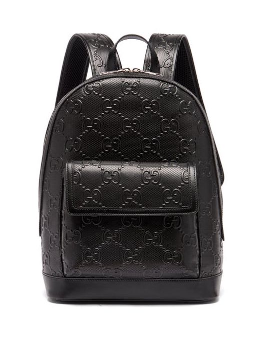 Gucci - GG Tennis Leather Backpack - Mens - Black