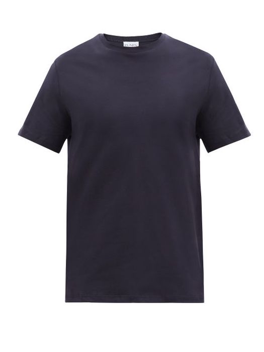 Raey - Slim-fit Organic And Recycled Cotton T-shirt - Mens - Navy