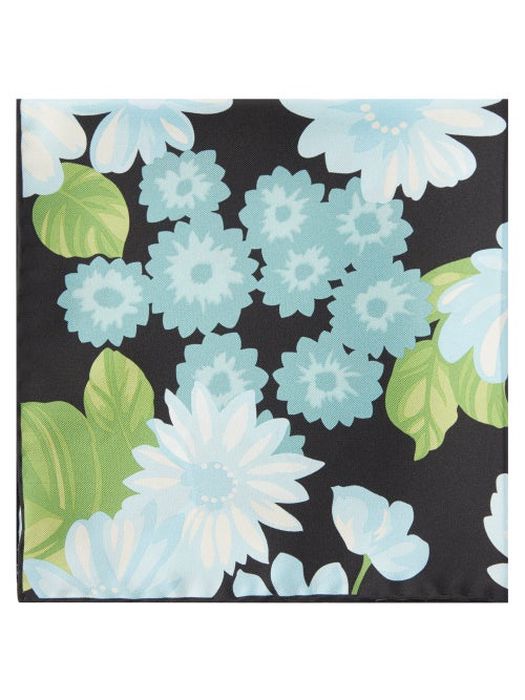 Tom Ford - Floral-print Silk-twill Pocket Square - Mens - Multi