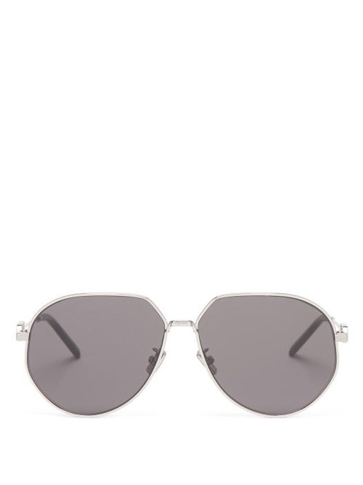 Dior - Cd Link Metal Aviator Sunglasses - Mens - Silver