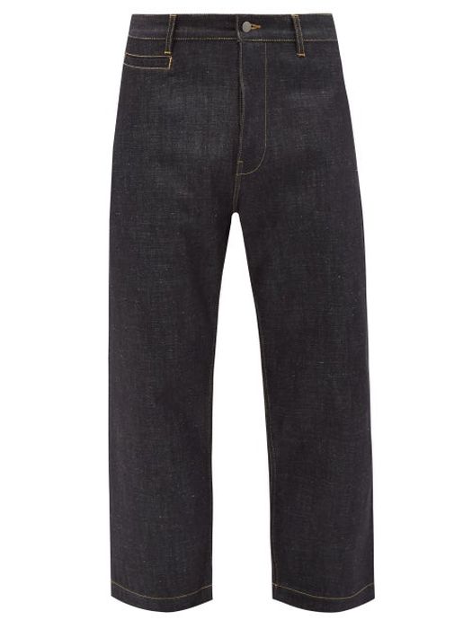 Studio Nicholson - Bill 102 Selvedge-denim Wide-leg Jeans - Mens - Blue