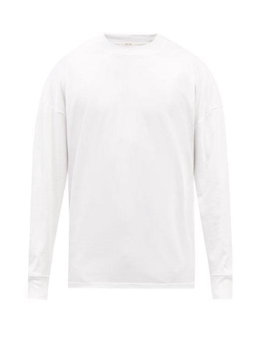 The Row - Drago Cotton-jersey Long-sleeved T-shirt - Mens - White
