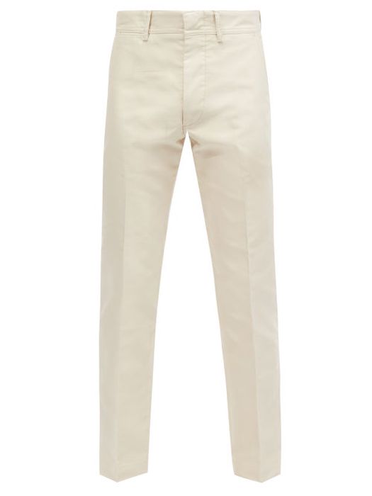 Tom Ford - Tailored Cotton Trousers - Mens - White