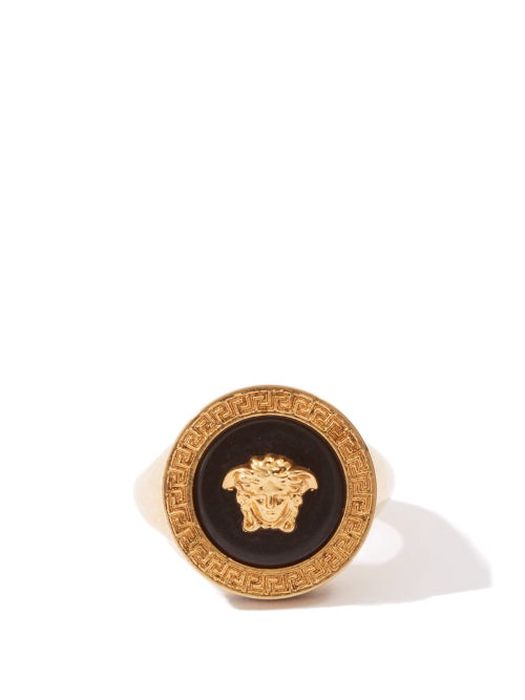 Versace - Medusa-logo Signet Ring - Mens - Gold