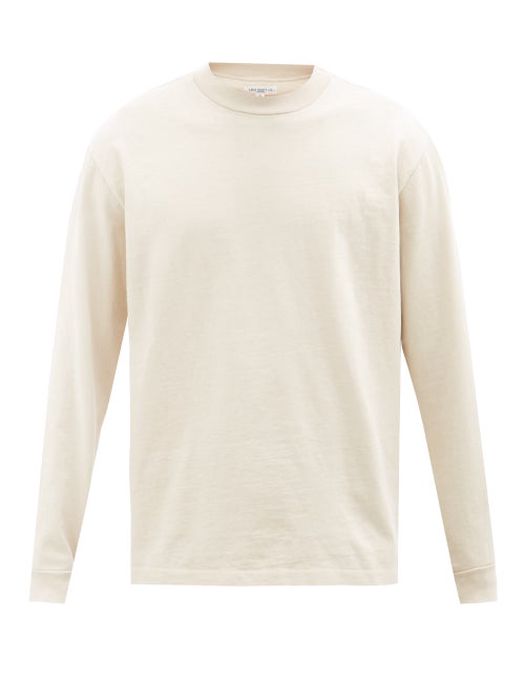 Lady White Co. - Rugby Cotton-jersey Long-sleeved T-shirt - Mens - Cream