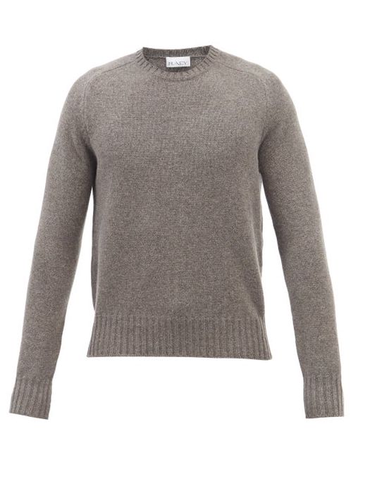 Raey - Slim-fit Lambswool Crew-neck Sweater - Mens - Charcoal